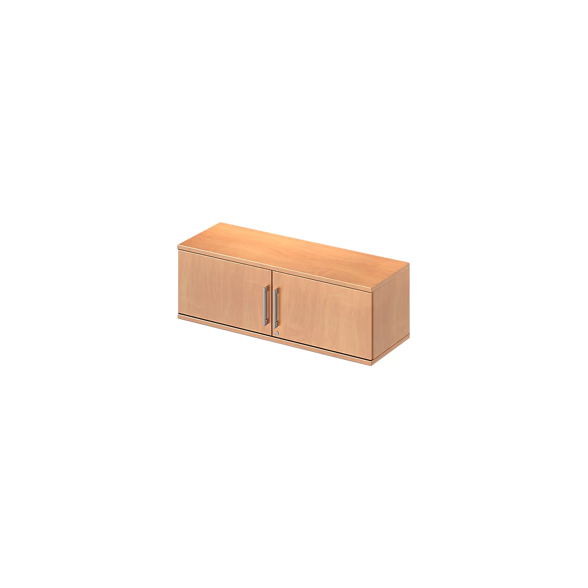 Schäfer Shop Genius Armoire à portes battantes à poser TETRIS WOOD, 1 HC, l. 1200 x H 400 mm, coloris hêtre