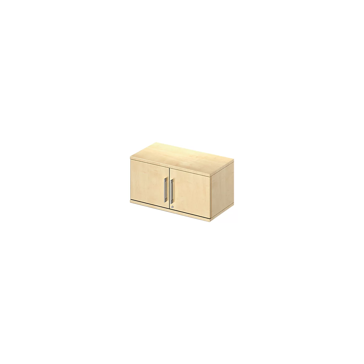 Schäfer Shop Genius Armoire à portes battantes à poser TETRIS WOOD, 1 HC, l. 800 x H 400 mm, coloris érable