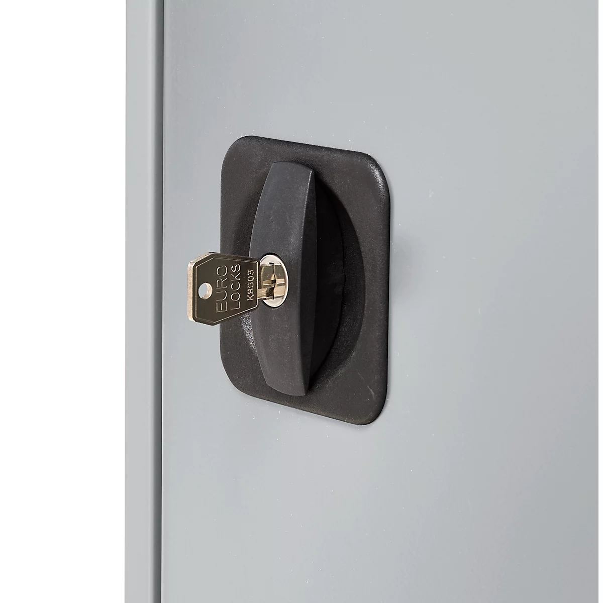 Schäfer Shop Genius Armoire à portes battantes FS, acier, avec trous d'aération, L 545 x P 420 x H 1105 mm, 3 HC, aluminium blanc RAL 9006/aluminium blanc RAL 9006, jusqu'à 250 kg