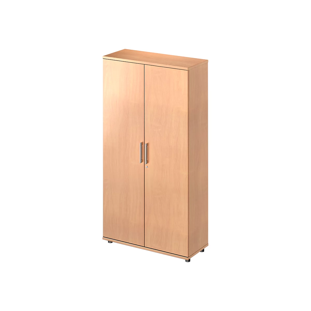 Schäfer Shop Genius Armoire à portes battantes TETRIS WOOD, 5 HC, hauteur incl. patins, L 1000 mm, décor hêtre