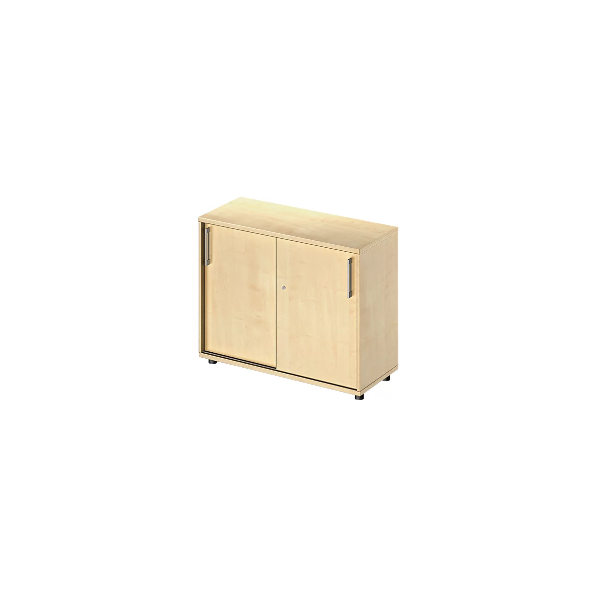 Schäfer Shop Genius Armoire à portes coulissantes TETRIS WOOD, 2 HC, l. 1000 mm, hauteur (patins inclus), coloris érable