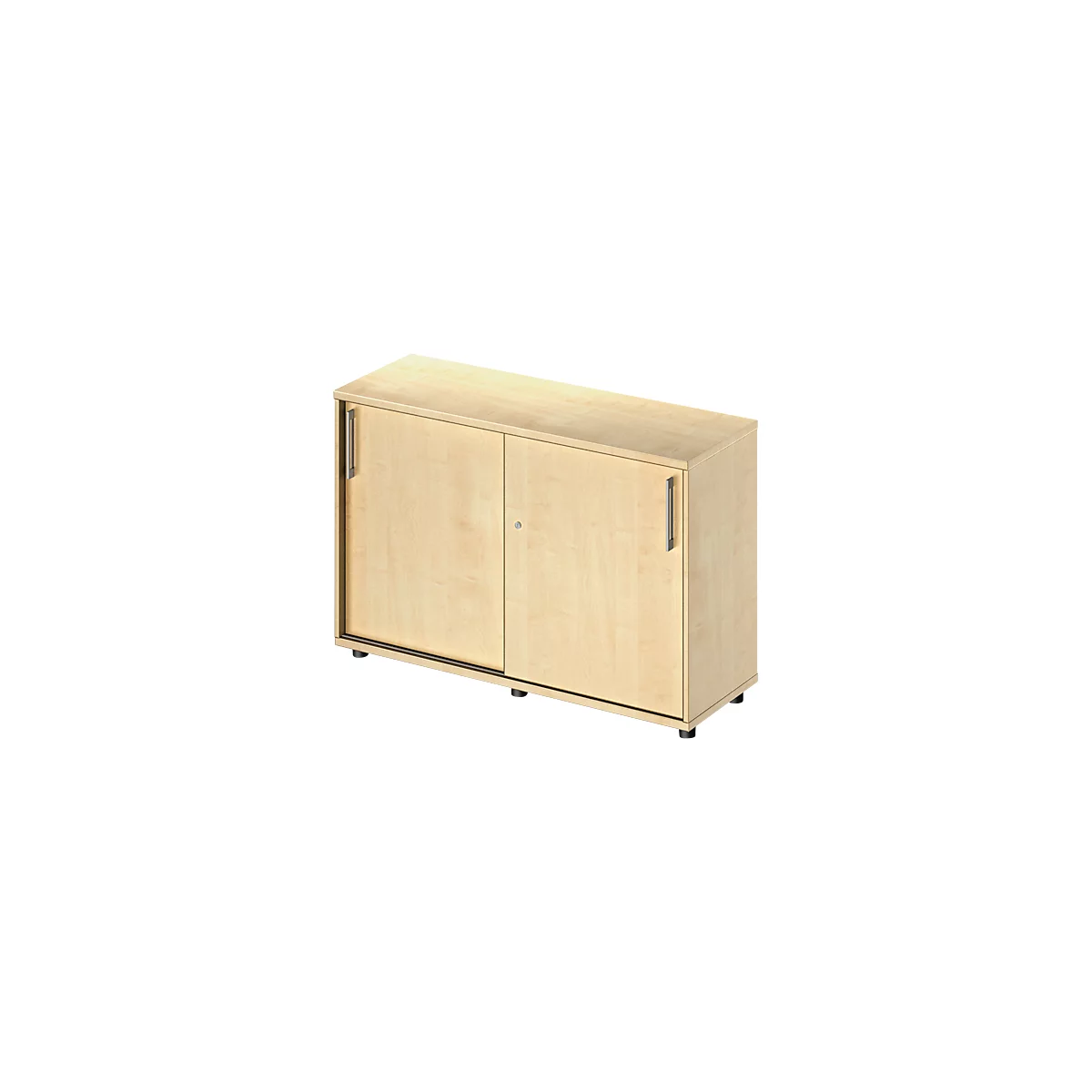 Schäfer Shop Genius Armoire à portes coulissantes TETRIS WOOD, 2 HC, l. 1200 mm, hauteur (patins inclus), coloris érable