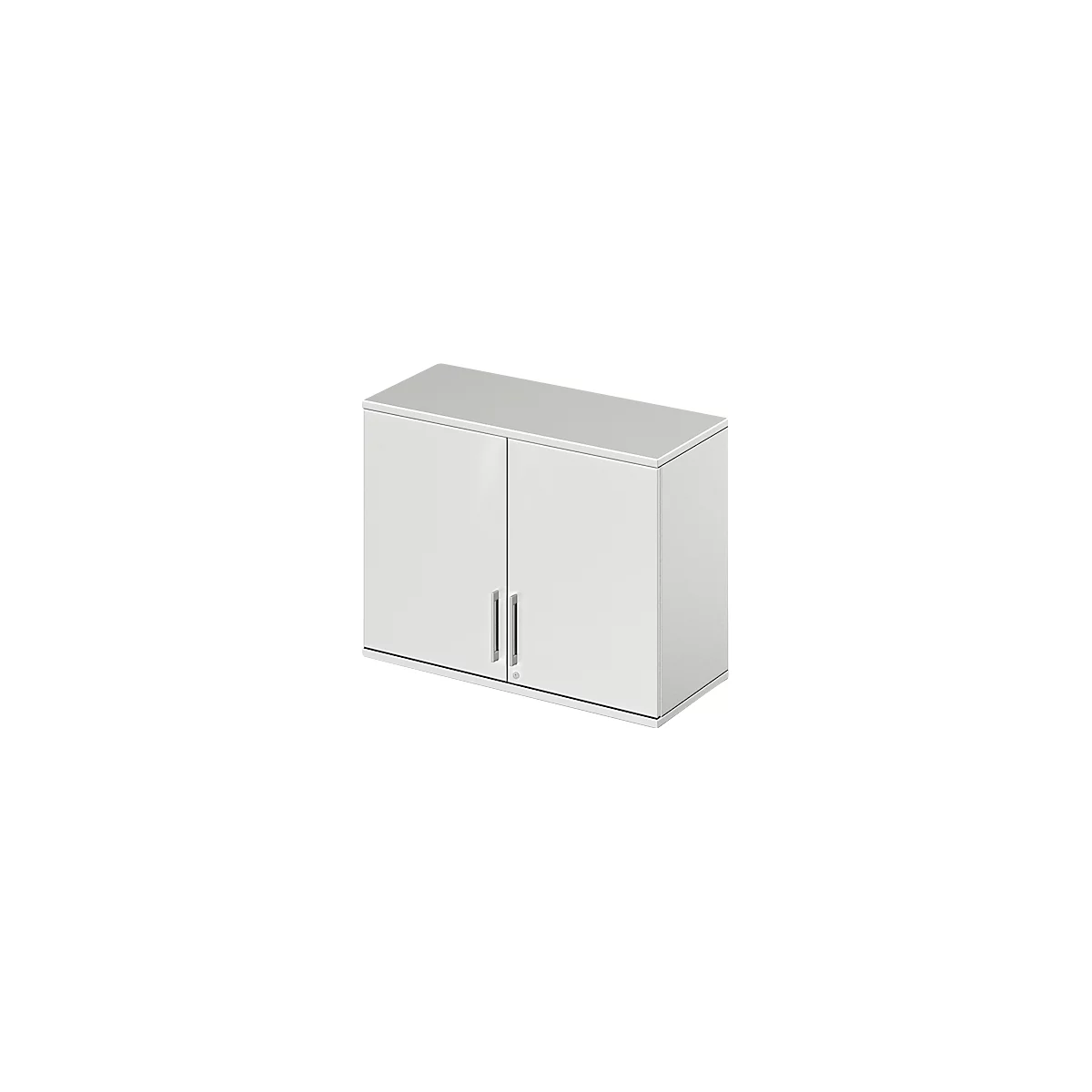 Schäfer Shop Genius Armoire à poser TETRIS WOOD, 2 HC, l. 1000 mm, verrouillable, gris clair