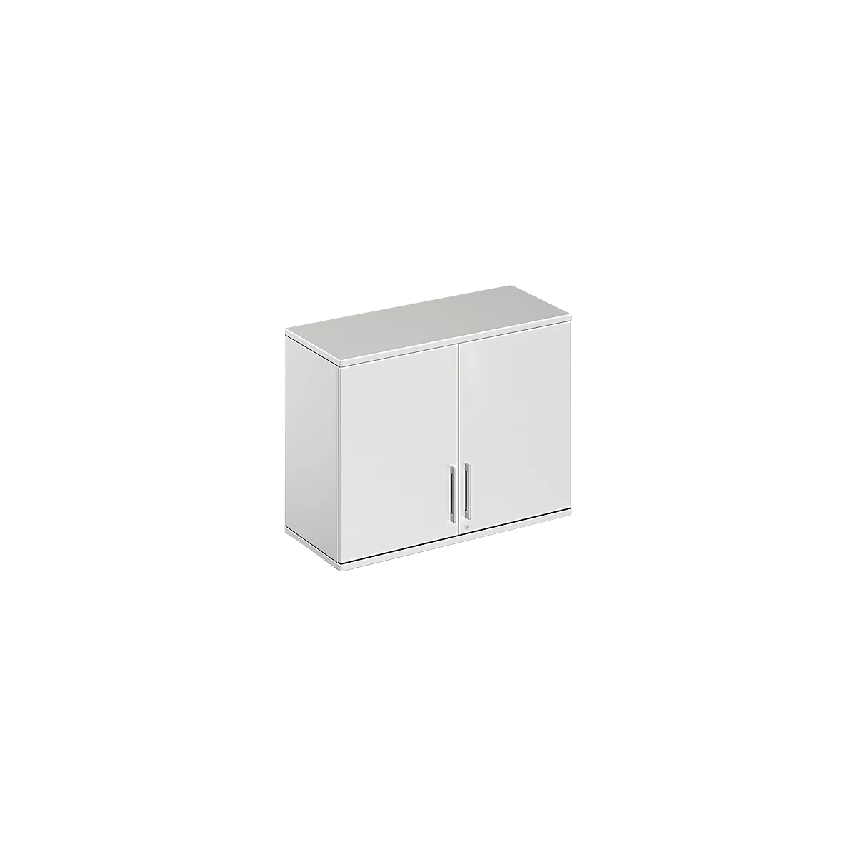 Schäfer Shop Genius Armoire à poser TETRIS WOOD, 2 HC, l. 1000 mm, verrouillable, gris clair
