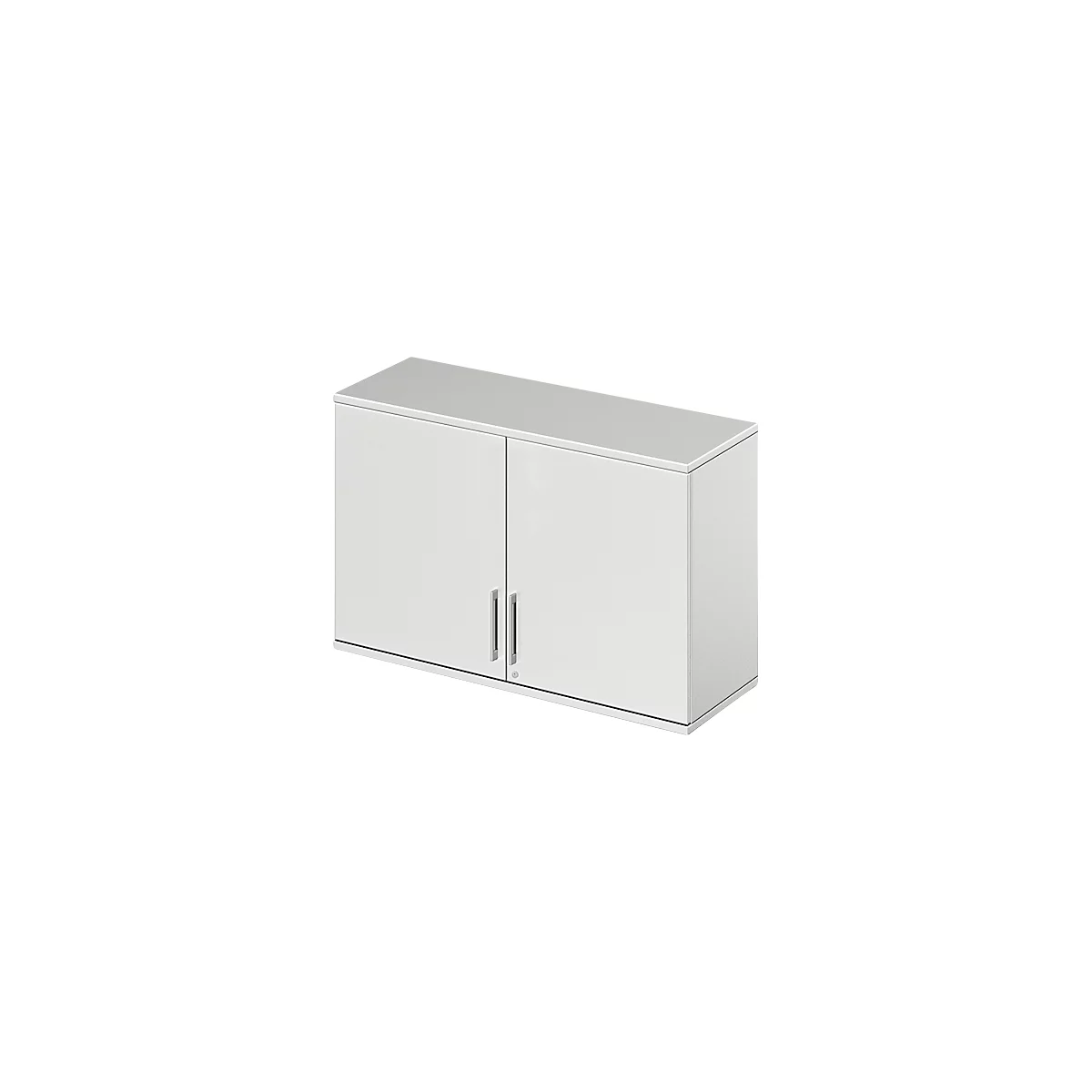 Schäfer Shop Genius Armoire à poser TETRIS WOOD, 2 HC, l. 1200 mm, verrouillable, gris clair