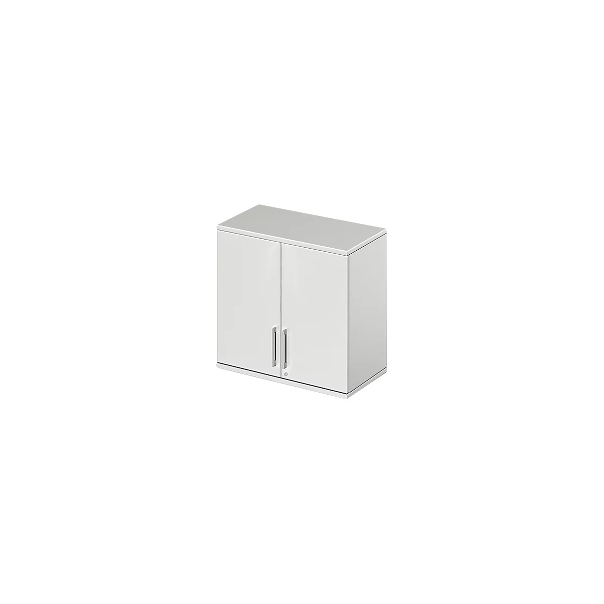 Schäfer Shop Genius Armoire à poser TETRIS WOOD, 2 HC, l. 800 mm, verrouillable, gris clair