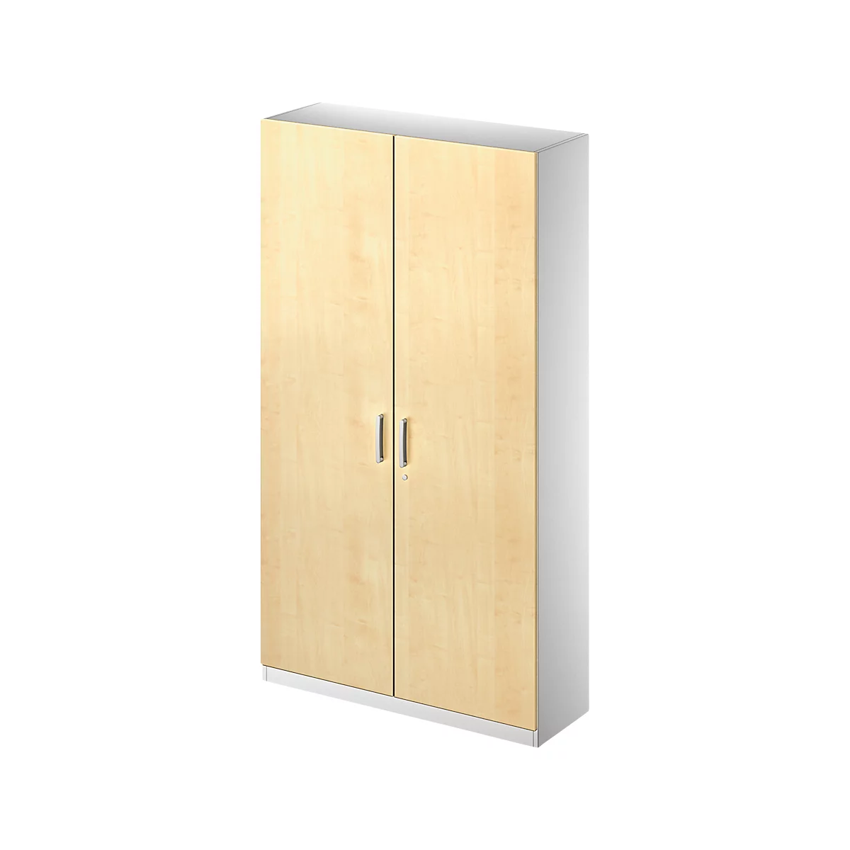Schäfer Shop Genius Armoire de classement/vestiaire TETRIS SOLID, 5 HC, l. 1200 mm, coloris érable/alu blanc