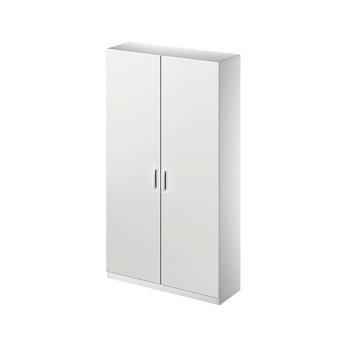 Schäfer Shop Genius Armoire de classement/vestiaire TETRIS SOLID, l. 1200 mm, 5 HC, verrouillable, gris clair/alu blanc
