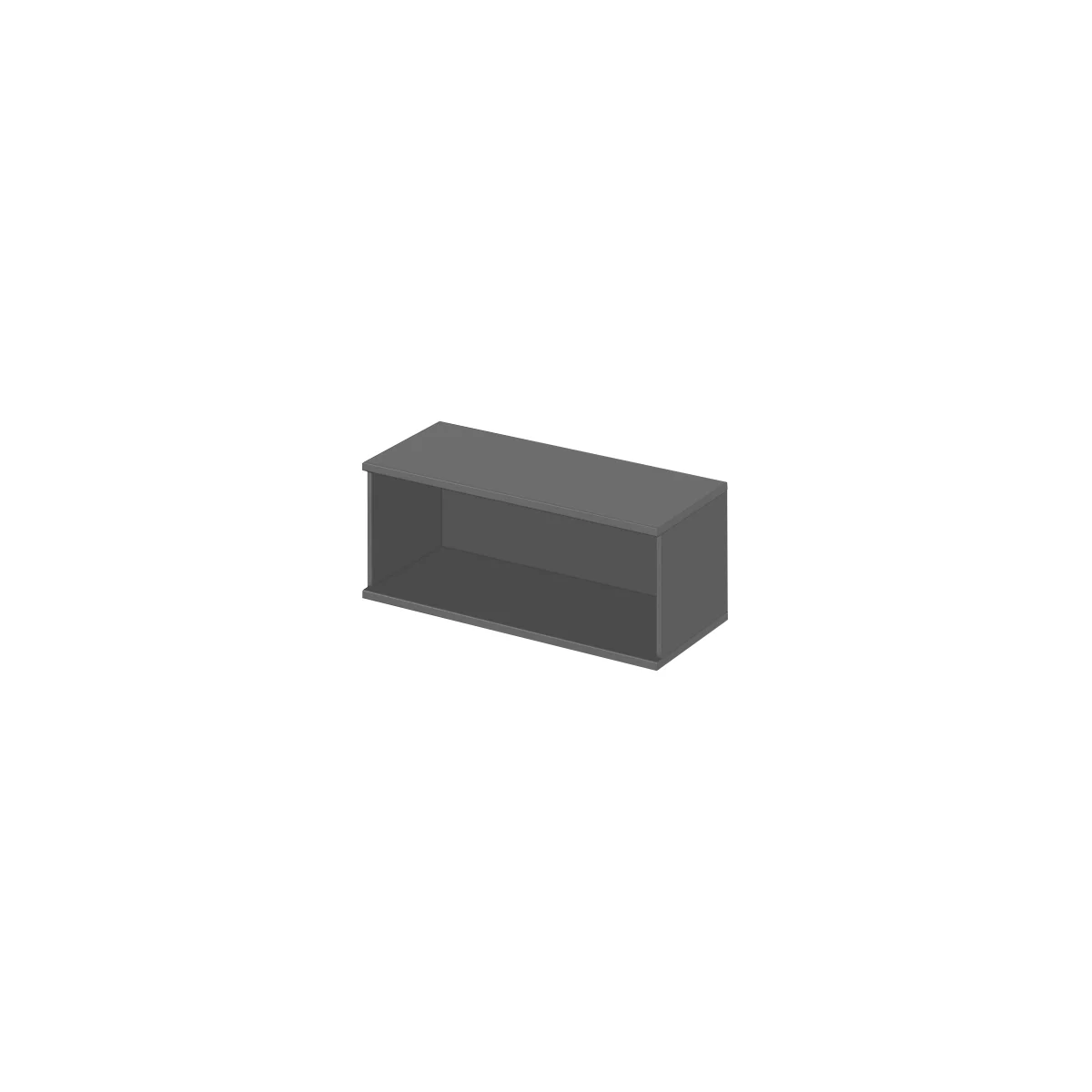 Schäfer Shop Genius Aufsatzregal TETRIS WOOD, 1 OH, B 1000, graphit