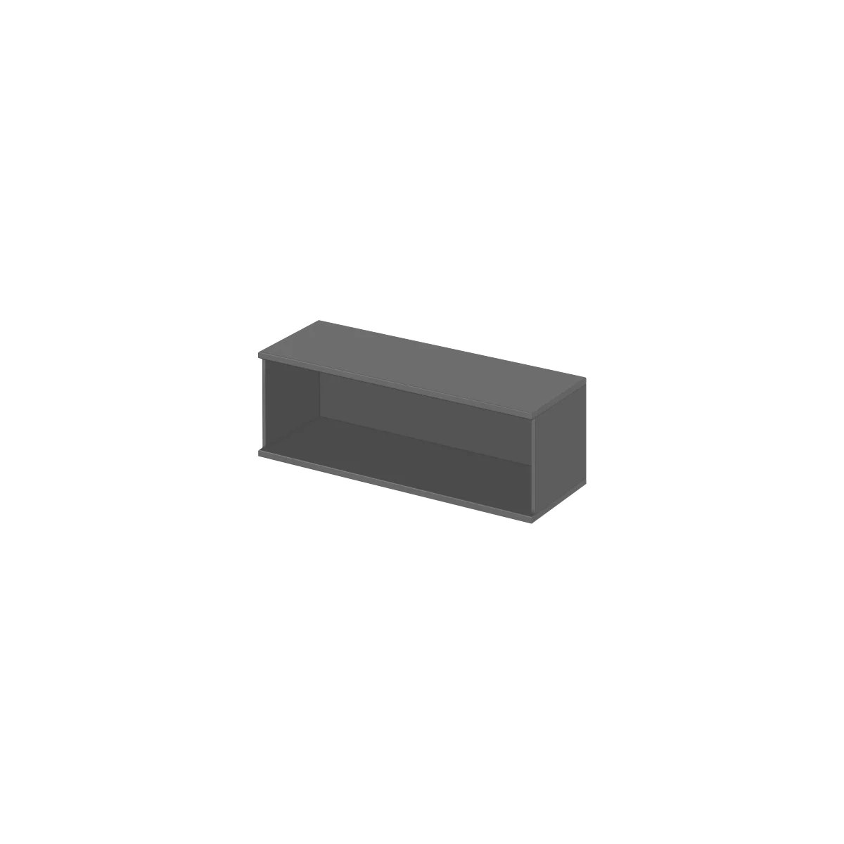 Schäfer Shop Genius Aufsatzregal TETRIS WOOD, 1 OH, B 1200, graphit