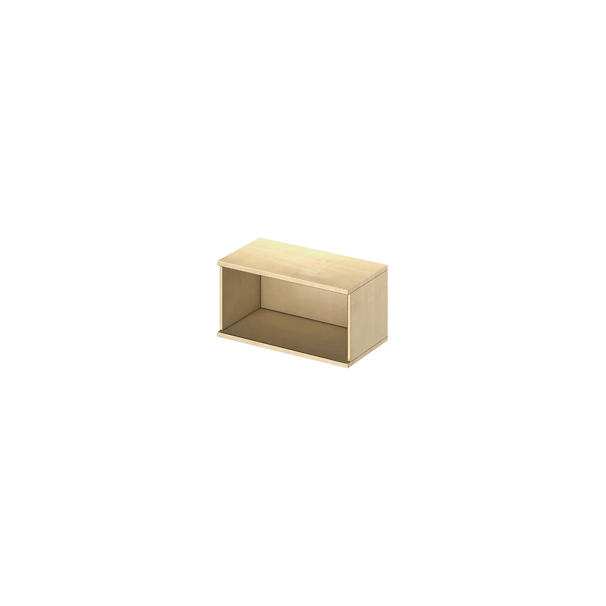 Schäfer Shop Genius Aufsatzregal TETRIS WOOD, 1 OH, B 800, Ahorn-Dekor