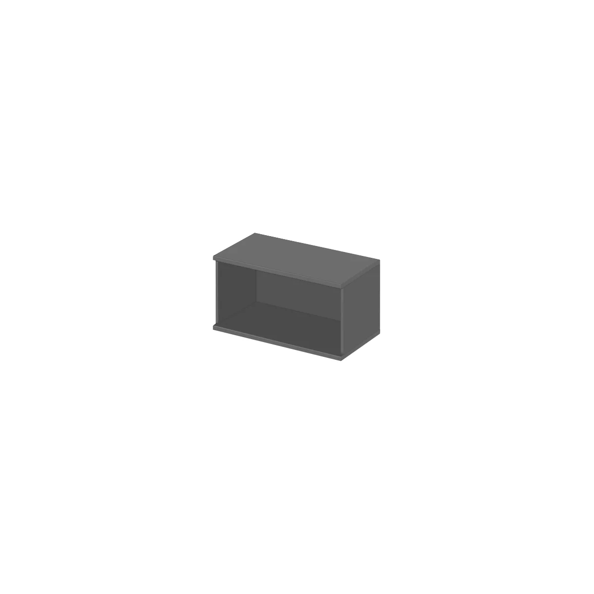 Schäfer Shop Genius Aufsatzregal TETRIS WOOD, 1 OH, B 800, graphit