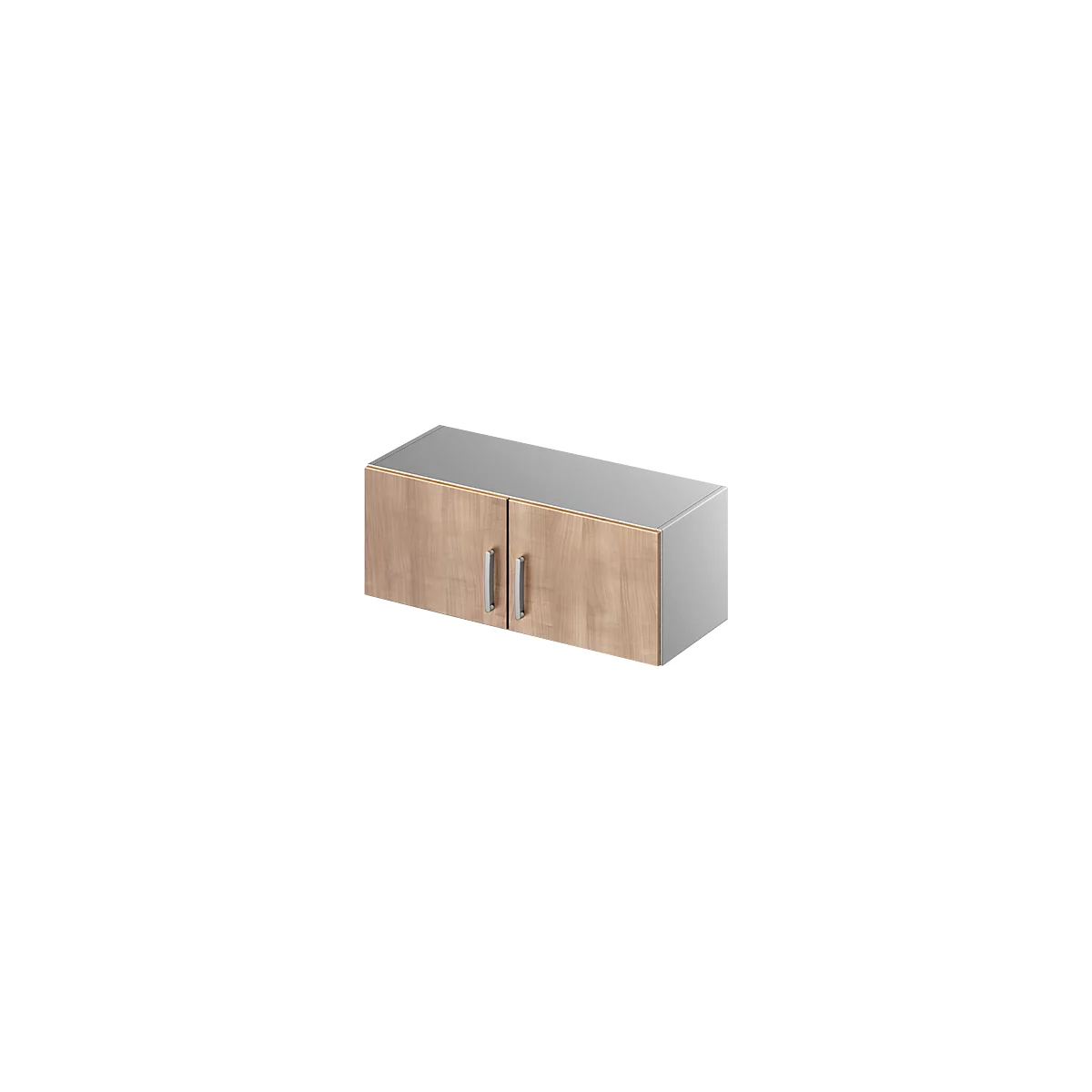 Schäfer Shop Genius Aufsatzschrank TETRIS SOLID, Stahlkorpus, 1 OH, B 1000 mm, Kirsche Romana/weißalu