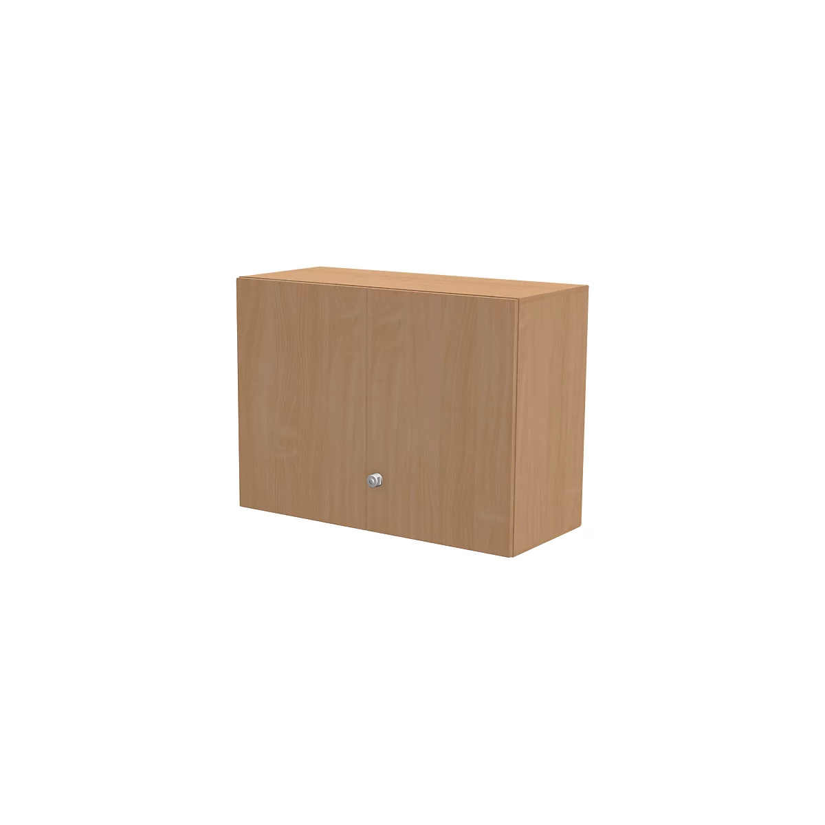 Schäfer Shop Genius Aufsatzschrank TETRIS WALL, 2 Ordnerhöhen, Türanschlag rechts, B 1000 x T 440 x H 740 mm, Buche-Dekor