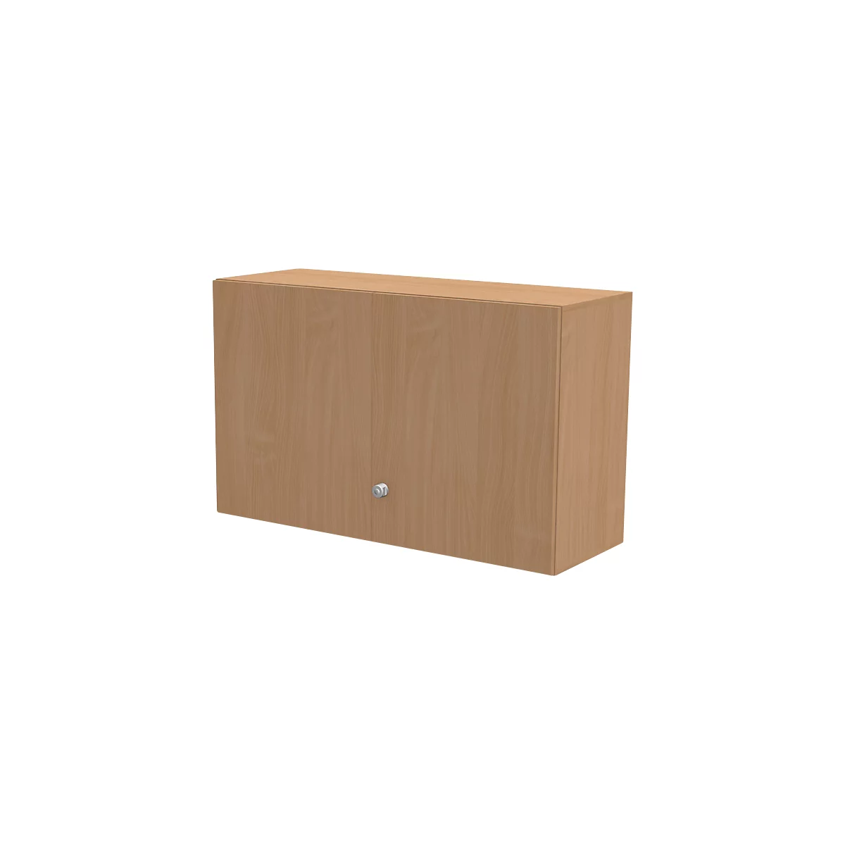 Schäfer Shop Genius Aufsatzschrank TETRIS WALL, 2 Ordnerhöhen, Türanschlag rechts, B 1200 x T 440 x H 740 mm, Buche-Dekor