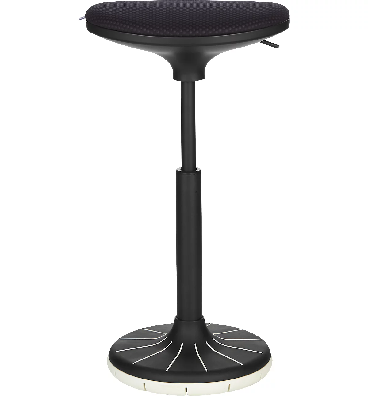 Schäfer Shop Genius ayuda para estar de pie/sentado SSI PROLINE P 3-D, ergonómico, suela patentada, regulable en altura, ancho 380 x fondo 320 x alto 570-790 mm, negro/negro-blanco