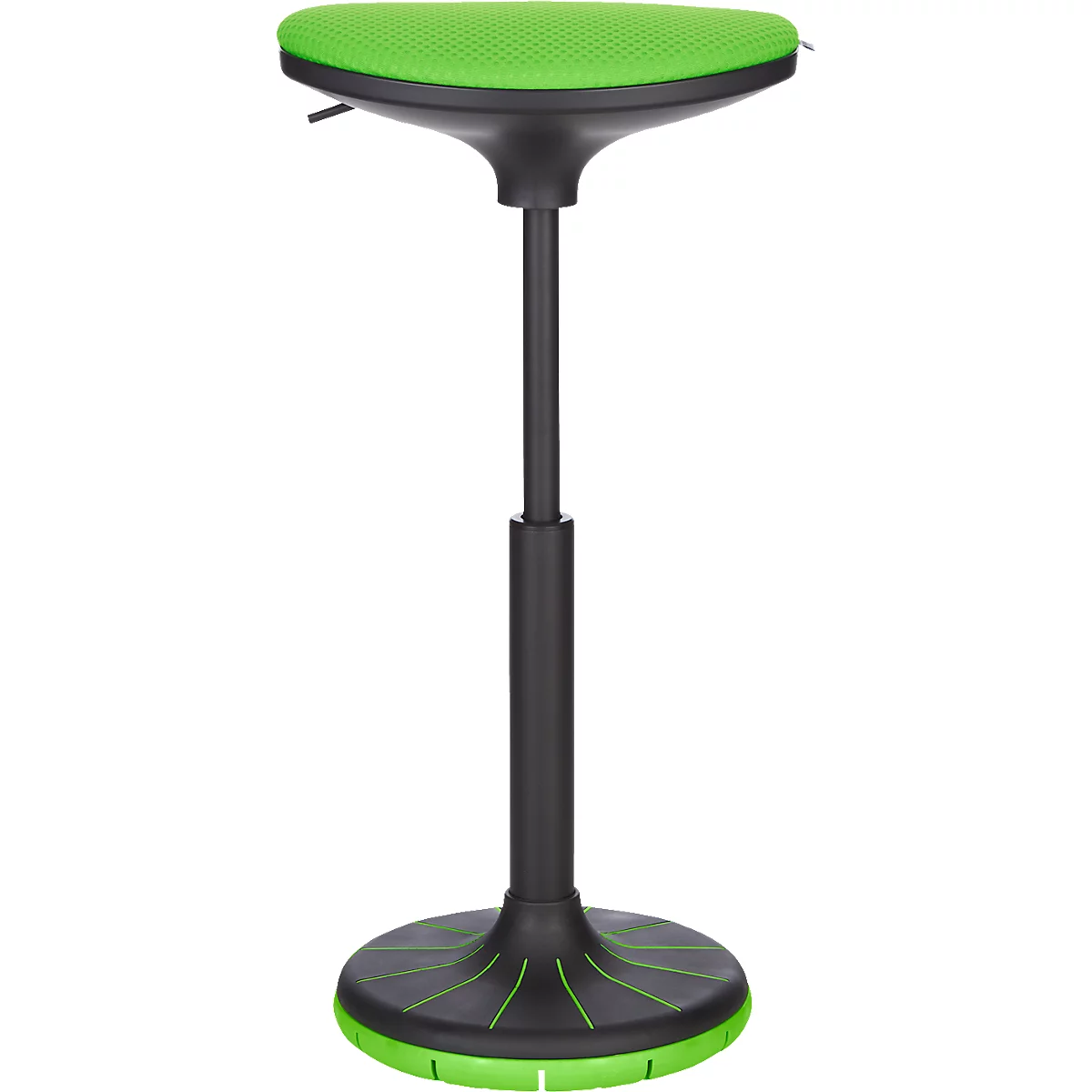 Schäfer Shop Genius ayuda para estar de pie/sentado SSI PROLINE P 3-D, ergonómico, suela patentada, regulable en altura, ancho 380 x fondo 320 x alto 570-790 mm, verde/negro-verde