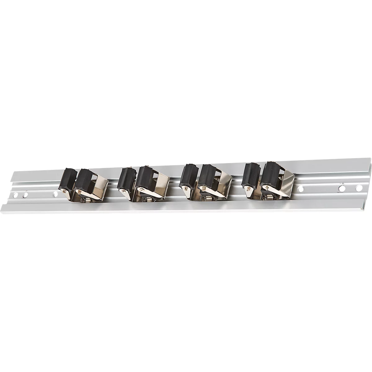 Schäfer Shop Genius Barre de support d'appareils pour armoires à produits de nettoyage FS, aluminium galvanisé, 4 supports