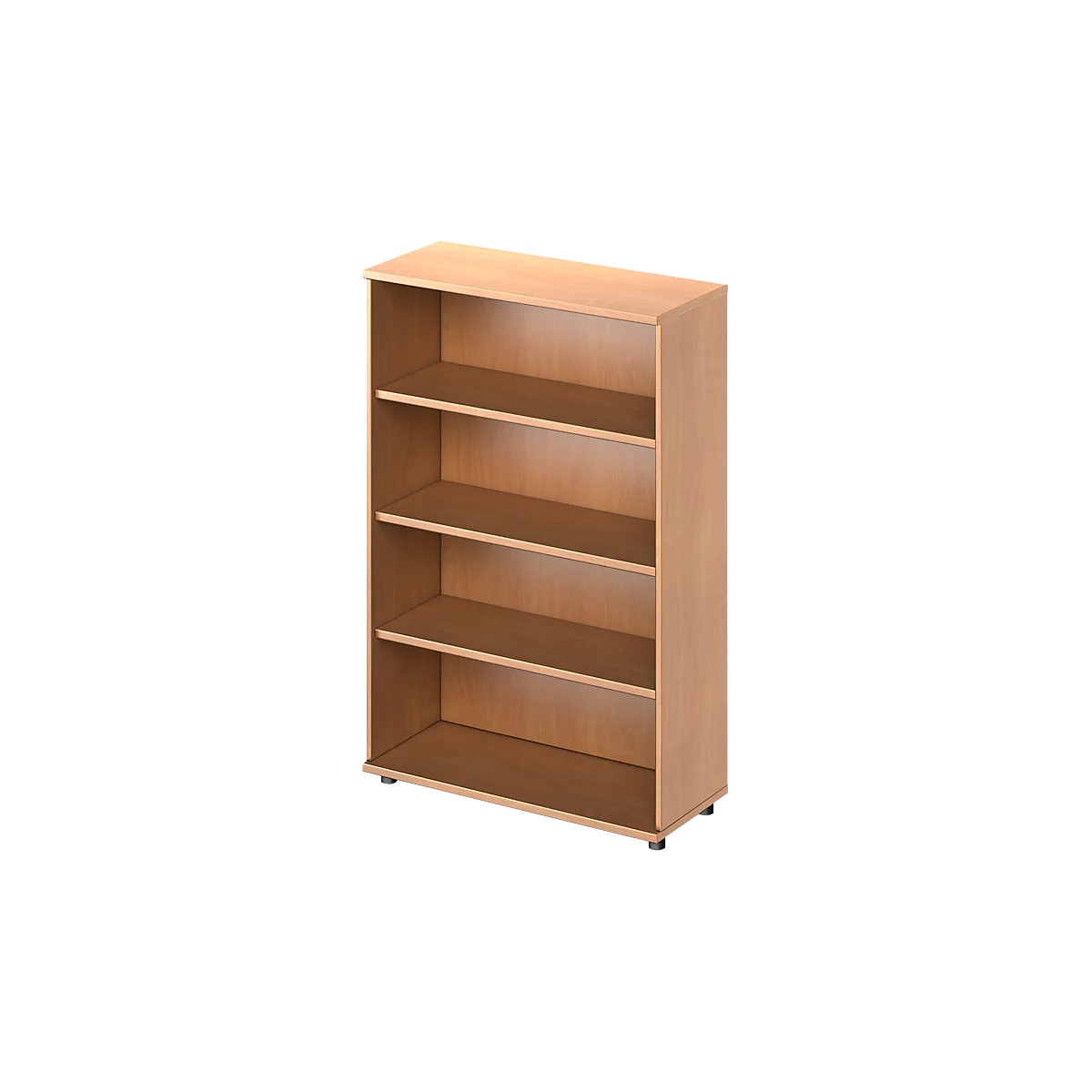 Schäfer Shop Genius Bibliothèque étagères TETRIS SOLID, panneau de particules, 4 HC, l. 1000 x P 421 x H 1520 mm, décor hêtre 