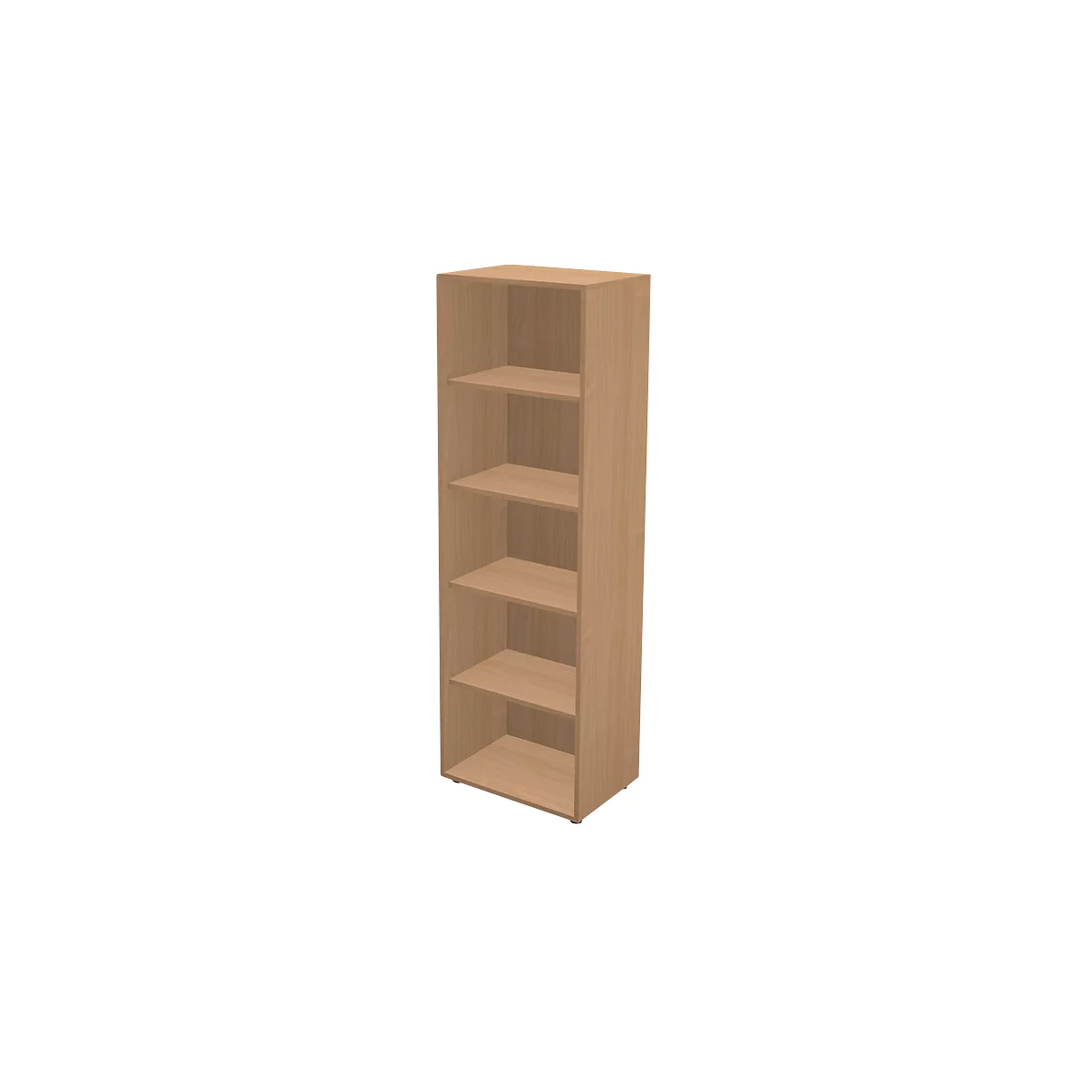 Schäfer Shop Genius Bibliothèque TETRIS WALL, 5 HC, L 600 x P 420 x H 1880 mm, décor hêtre