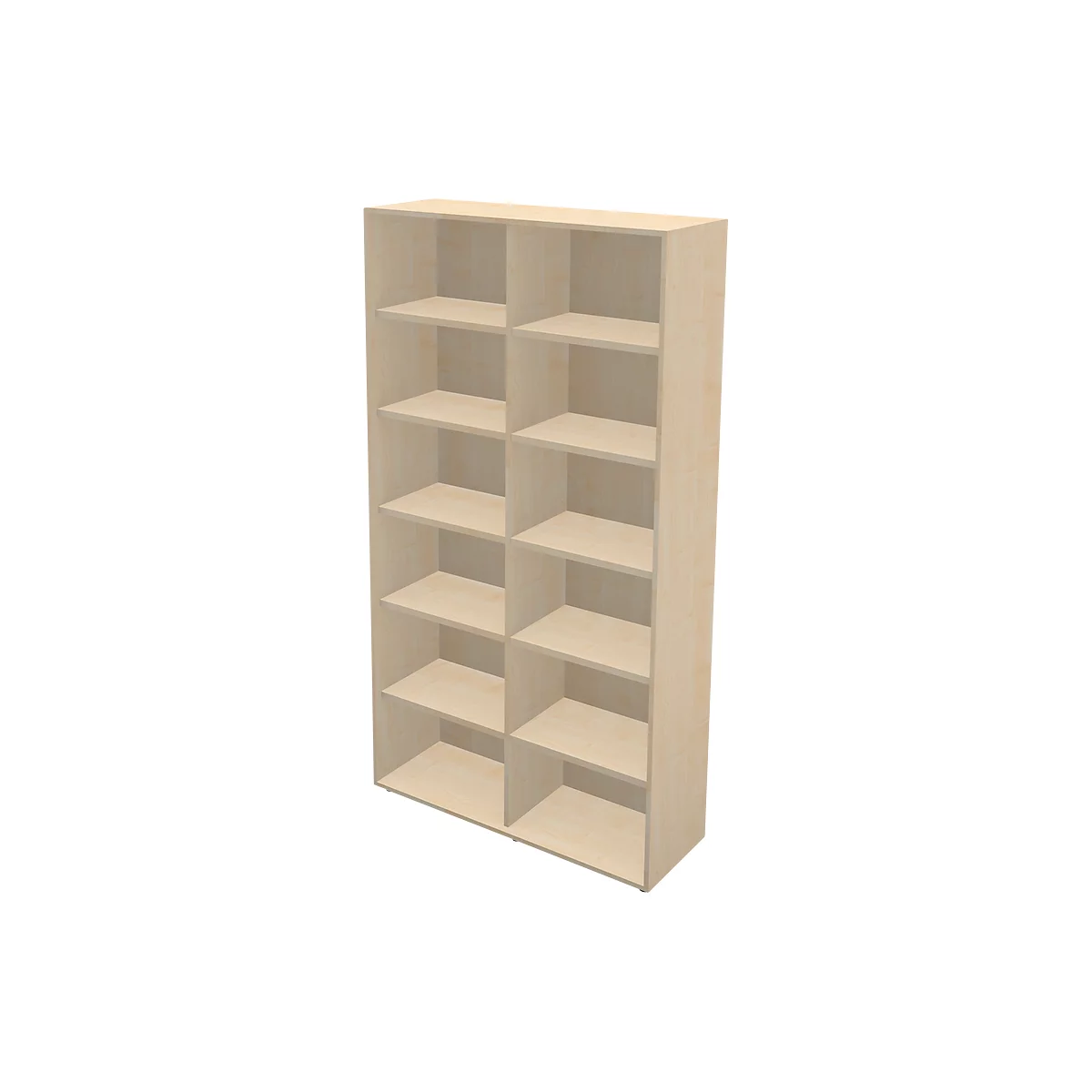 Schäfer Shop Genius Bibliothèque TETRIS WALL, 6 HC, L 1200 x P 420 x H 2250 mm, décor érable
