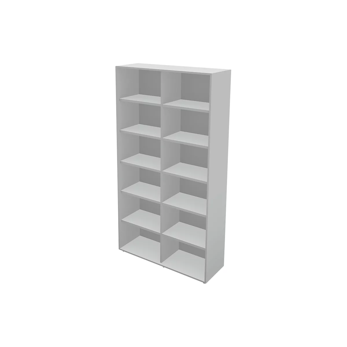Schäfer Shop Genius Bibliothèque TETRIS WALL, 6 HC, L 1200 x P 420 x H 2250 mm, gris clair