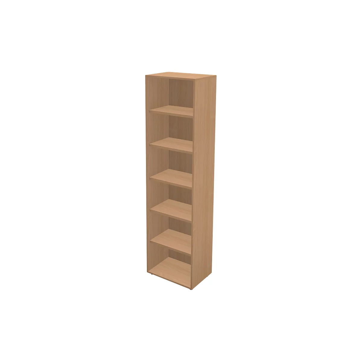 Schäfer Shop Genius Bibliothèque TETRIS WALL, 6 HC, L 600 x P 420 x H 2250 mm, décor hêtre