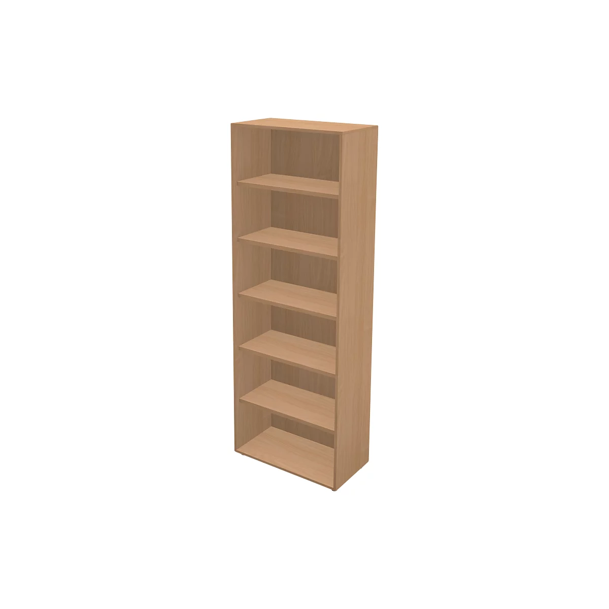 Schäfer Shop Genius Bibliothèque TETRIS WALL, 6 HC, L 800 x P 420 x H 2250 mm, décor hêtre
