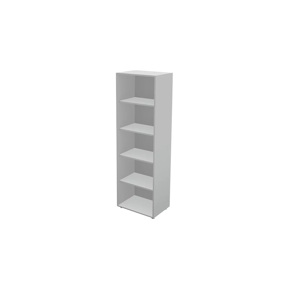 Schäfer Shop Genius Boekenkast TETRIS WALL, 5 HC, B 600 x D 420 x H 1880 mm, lichtgrijs