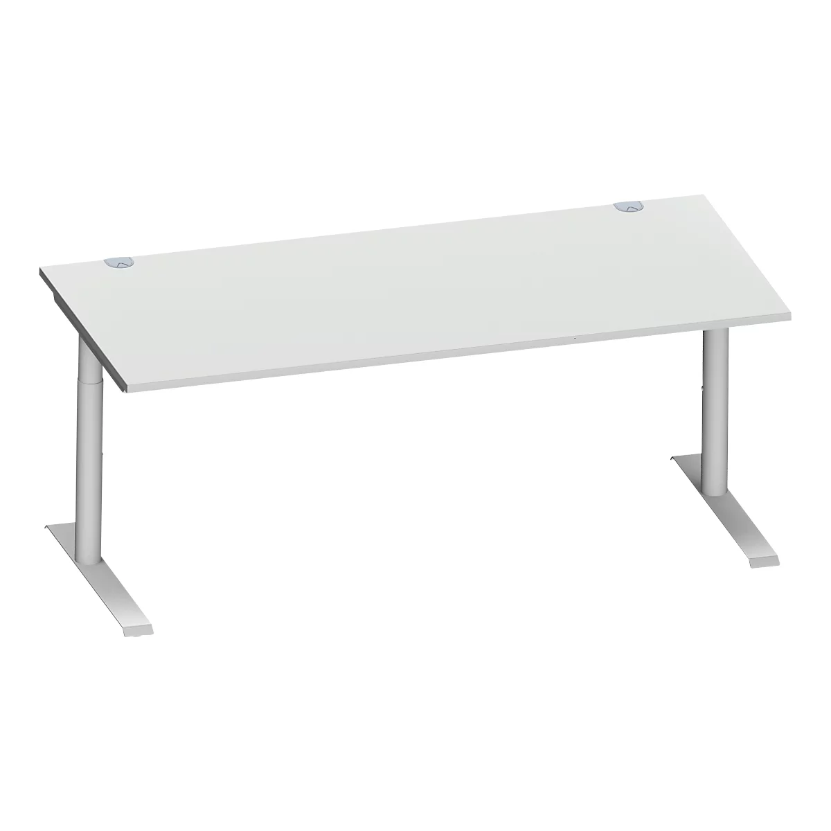 Schäfer Shop Genius Bureau MODENA FLEX, 1800 x 800 mm, gris clair