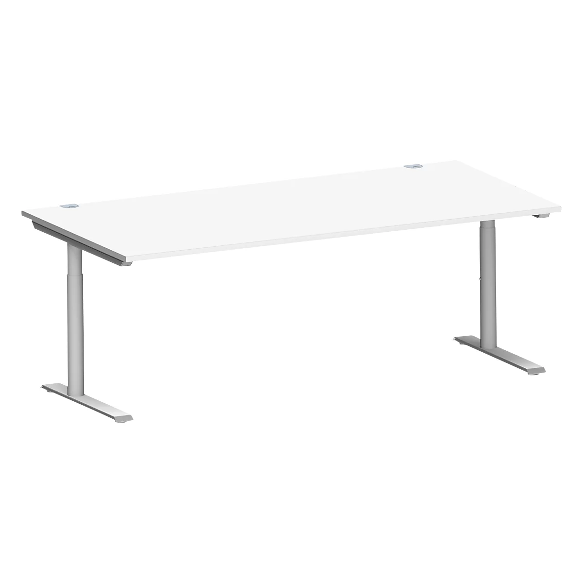 Schäfer Shop Genius Bureau MODENA FLEX, 2000 x 1000 mm, blanc