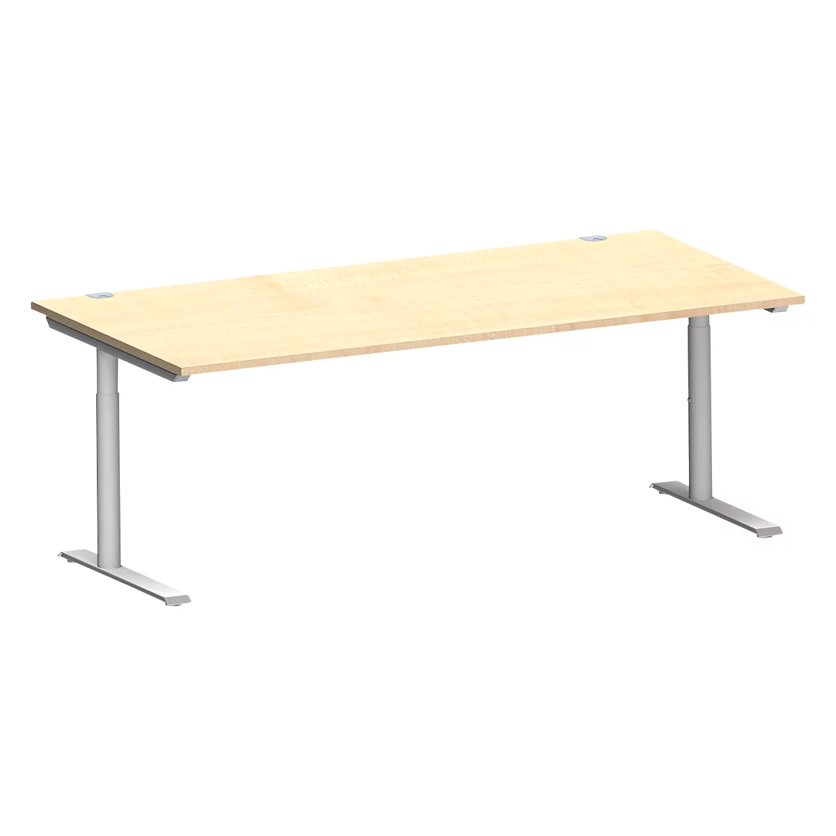 Schäfer Shop Genius Bureau MODENA FLEX, 2000 x 1000 mm, érable