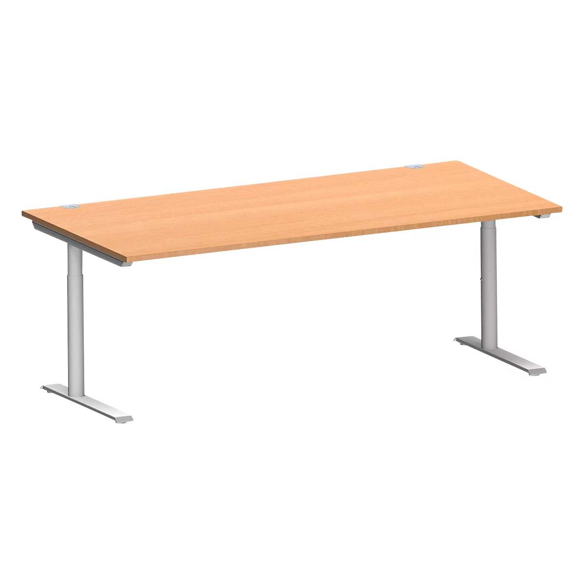 Schäfer Shop Genius Bureau MODENA FLEX, 2000 x 1000 mm, hêtre