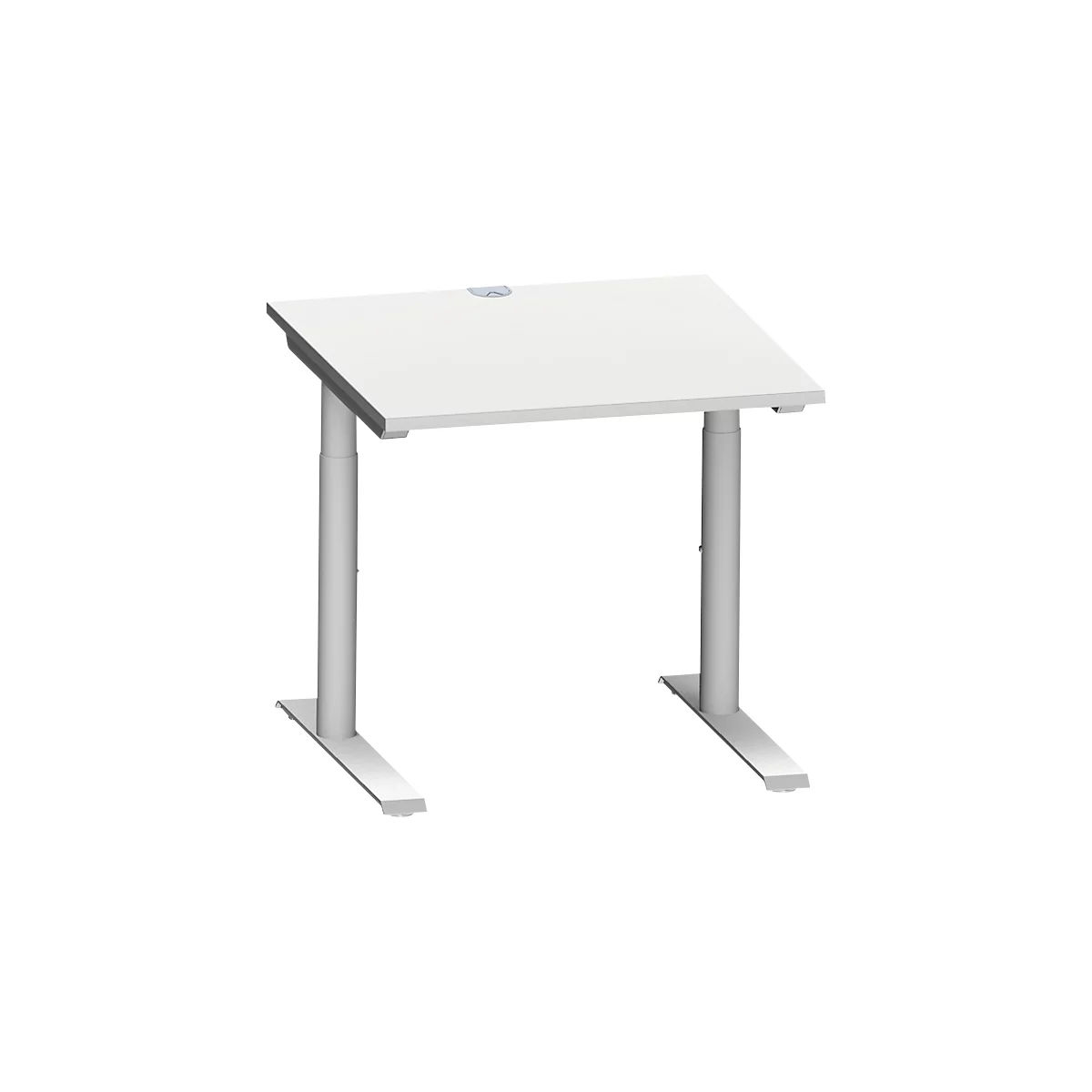Schäfer Shop Genius Bureau MODENA FLEX, 800 x 800 mm, gris clair