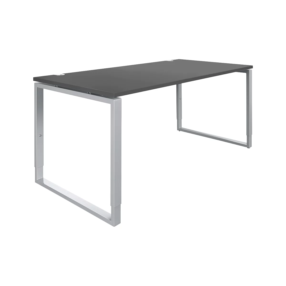 Schäfer Shop Genius bureau Modena Flex, in hoogte verstelbaar, rechthoekige vorm, beugelvoet, breedte 1600 mm, grafiet