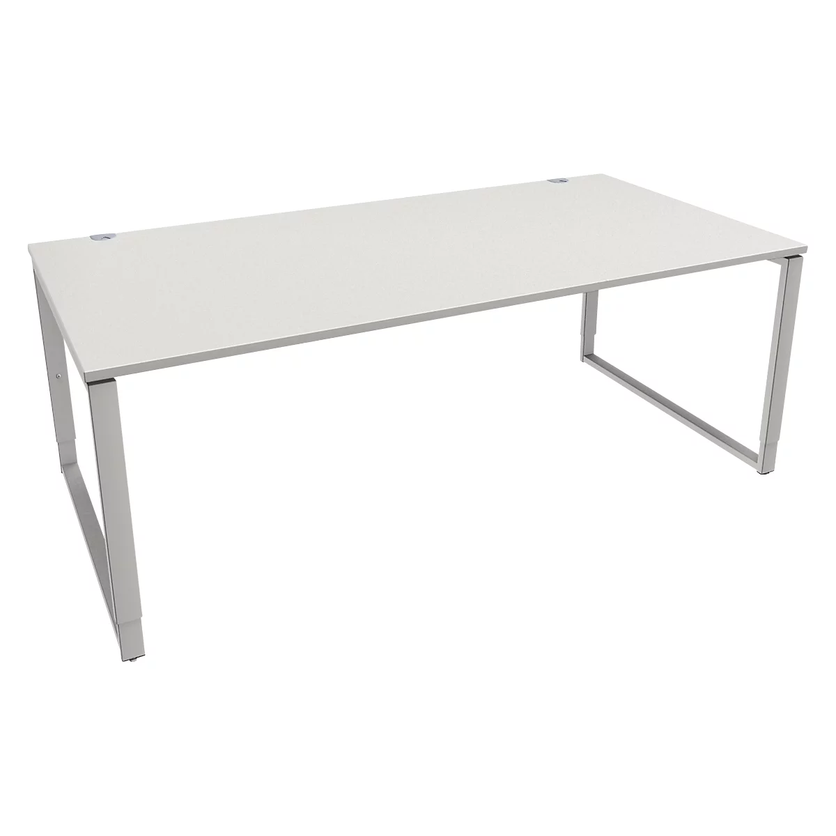 Schäfer Shop Genius bureau Modena Flex, in hoogte verstelbaar, rechthoekige vorm, beugelvoet, breedte 2000 mm, lichtgrijs