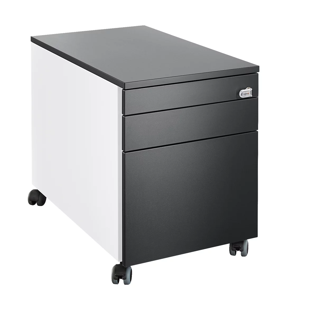 Schäfer Shop Genius Caisson mobile 126 SINCERO LINE, l. 435 mm x P 765 mm x H 577 mm, blanc/graphite 