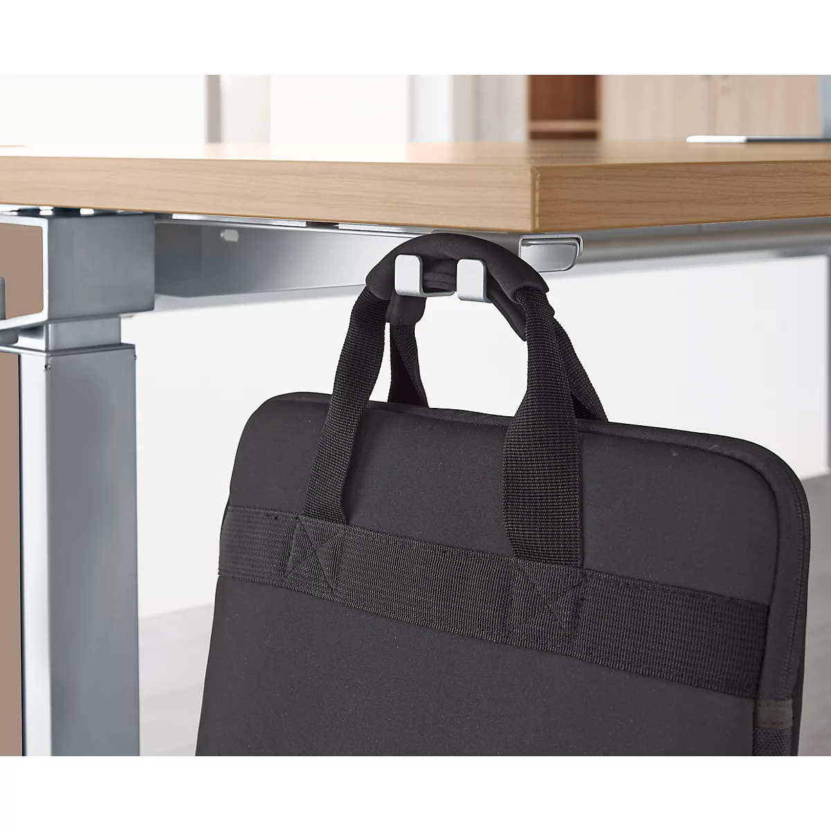 Schäfer Shop Genius Crochet à sac pour bureau PLANOVA ERGOSTYLE, alu blanc