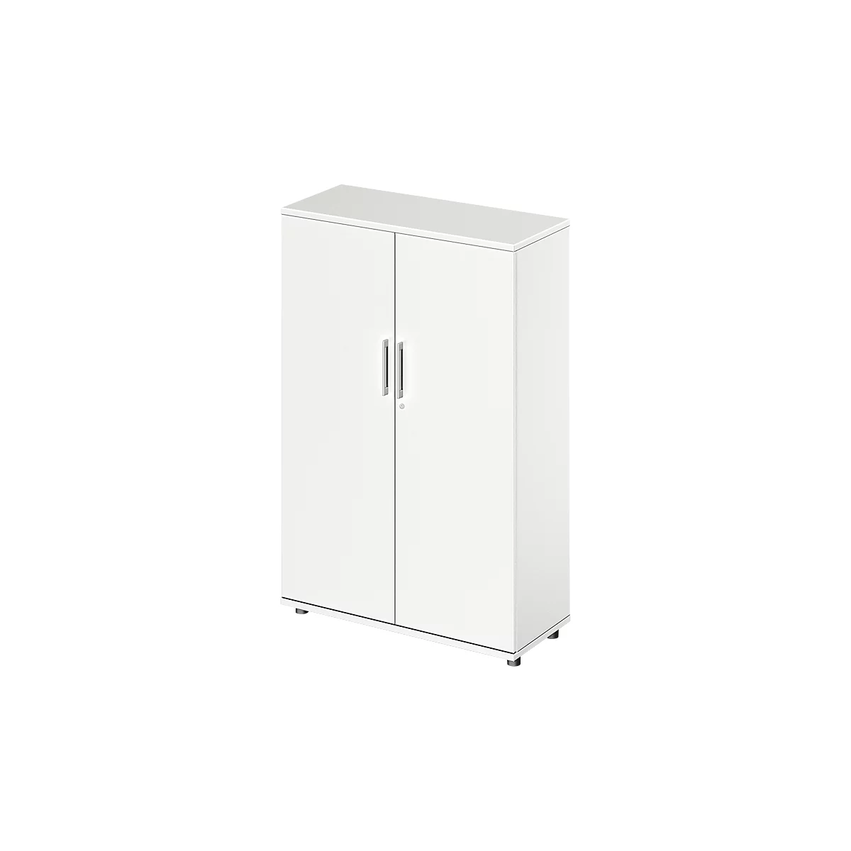 Schäfer Shop Genius draaideurkast TETRIS WOOD, 4 OH, hoogte incl. glijders, B 1000 mm, wit