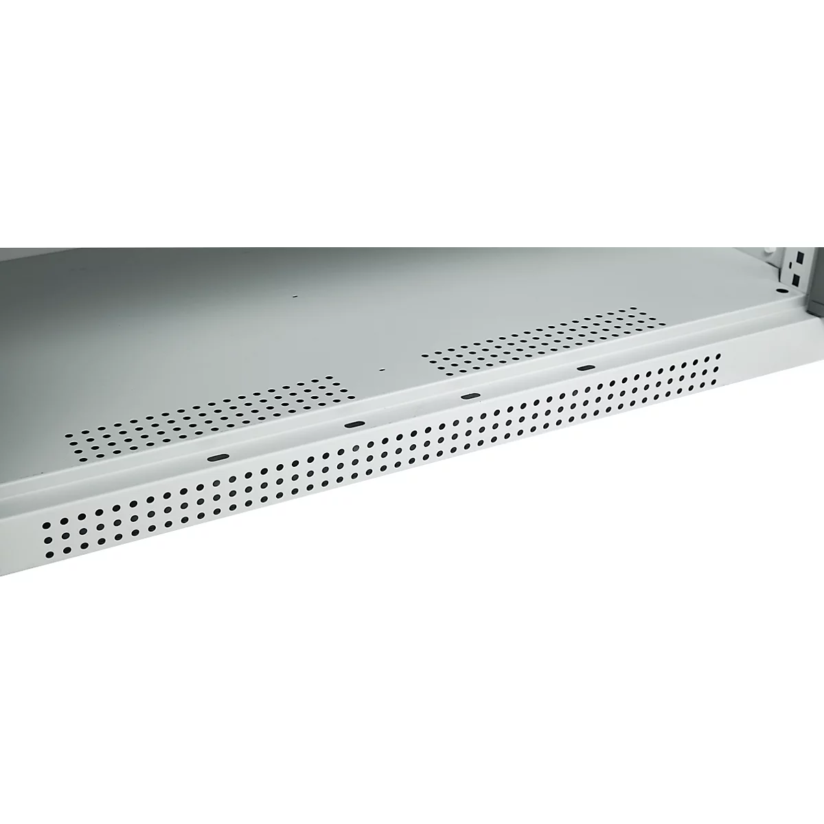 Schäfer Shop Genius dubbeldeurskast FS, staal, met ventilatiegaten, B 1055 x D 520 x H 1105 mm, 3 OH, lichtgrijs/antracietgrijs, tot 300 kg