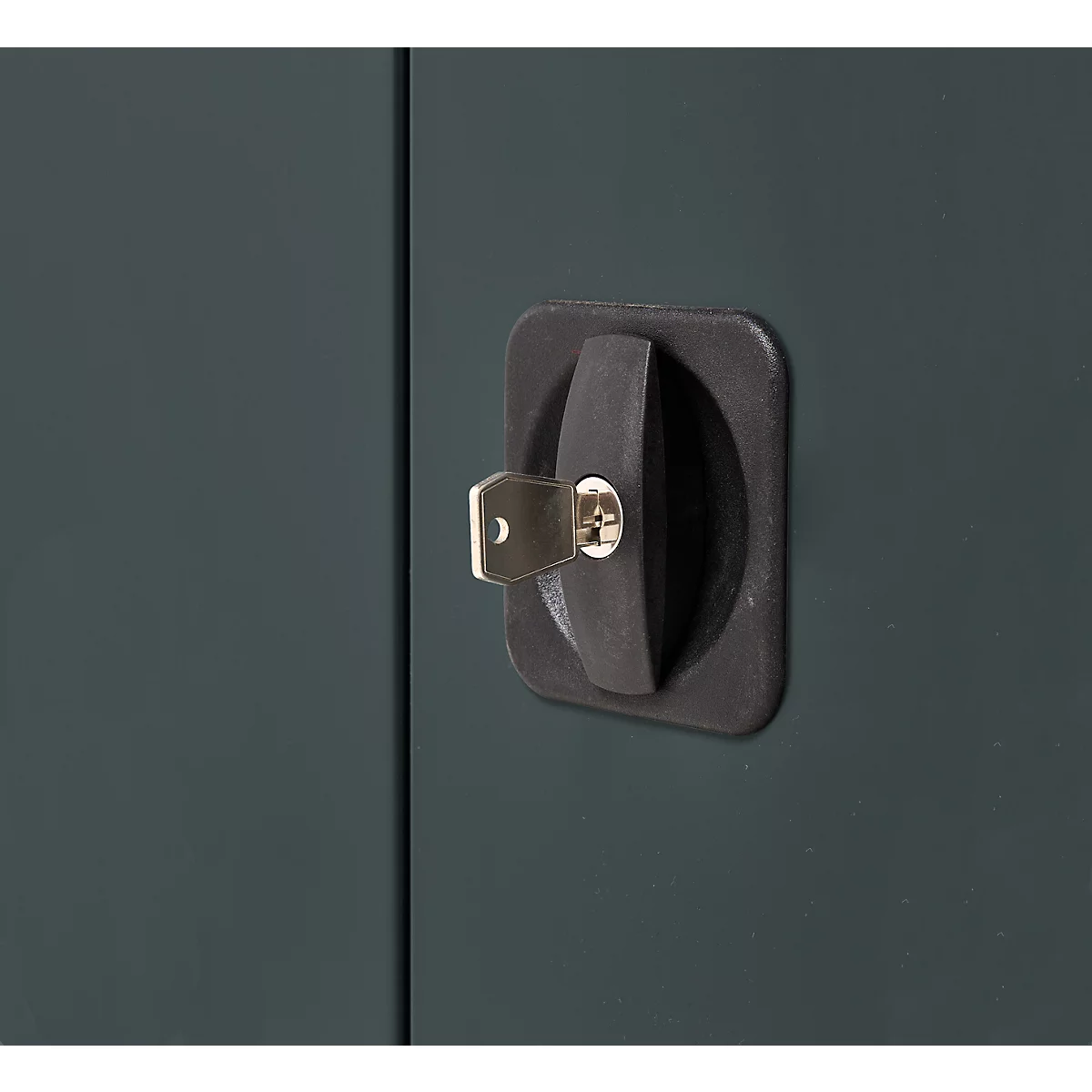Schäfer Shop Genius dubbeldeurskast FS, staal, met ventilatiegaten, B 1055 x D 520 x H 1105 mm, 3 OH, lichtgrijs/antracietgrijs, tot 300 kg