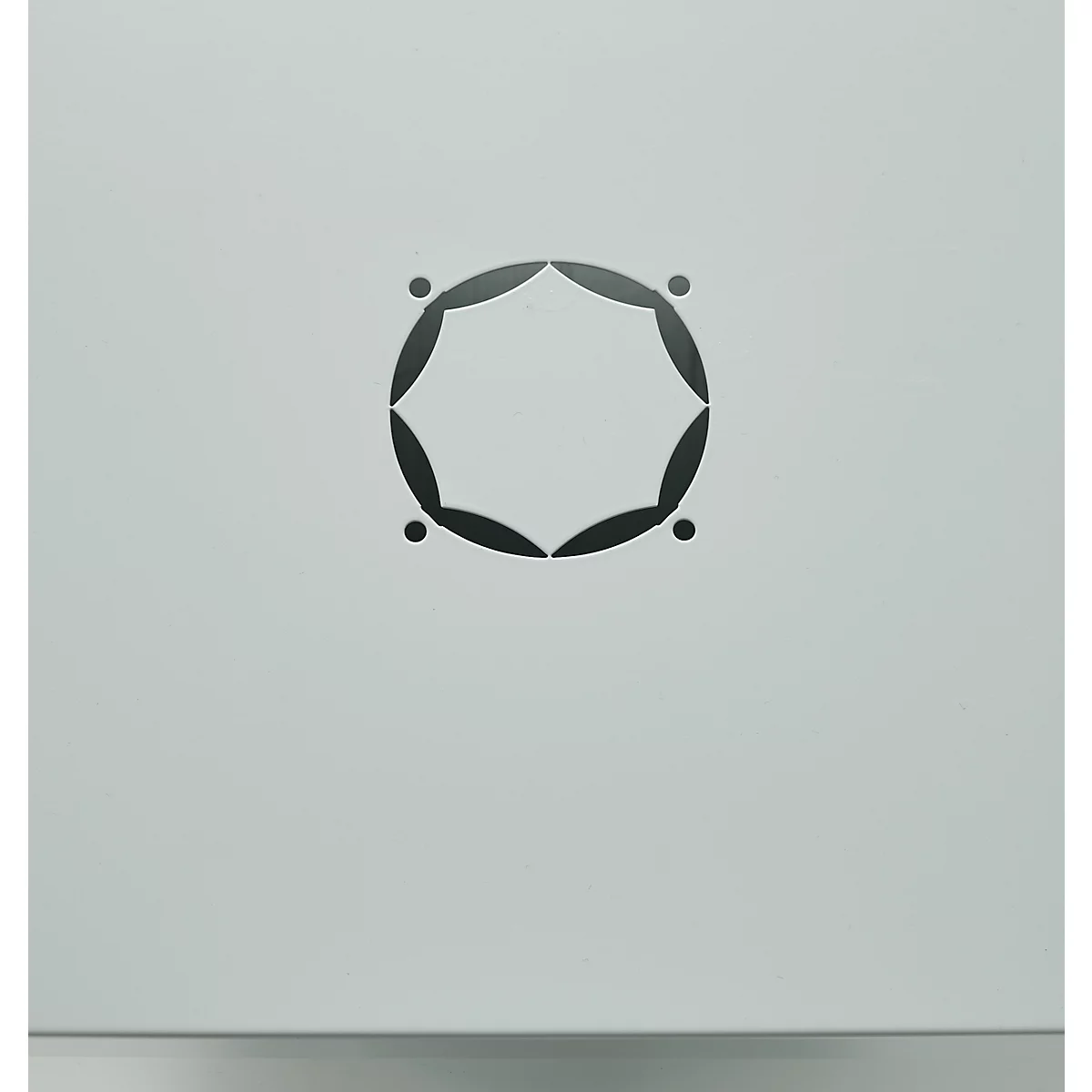 Schäfer Shop Genius dubbeldeurskast FS, staal, met ventilatiegaten, B 1055 x D 520 x H 1105 mm, 3 OH, lichtgrijs/ gentiaanblauw, tot 300 kg