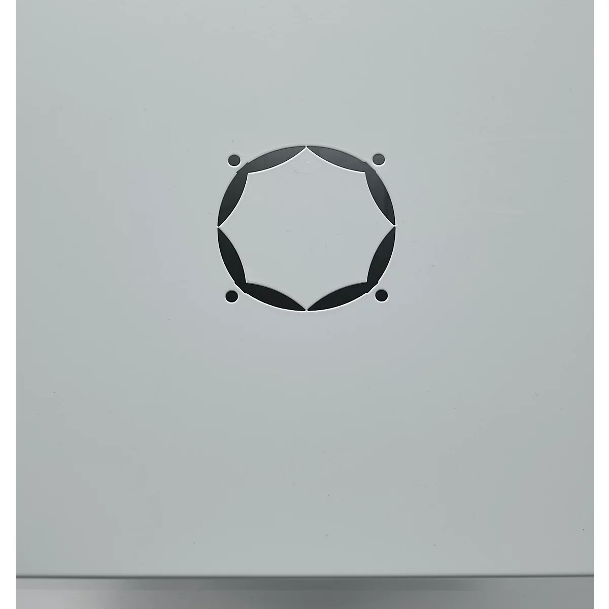 Schäfer Shop Genius dubbeldeurskast FS, staal, met ventilatiegaten, B 1055 x D 520 x H 1105 mm, 3 OH, witaluminium/ gentiaanblauw, tot 300 kg