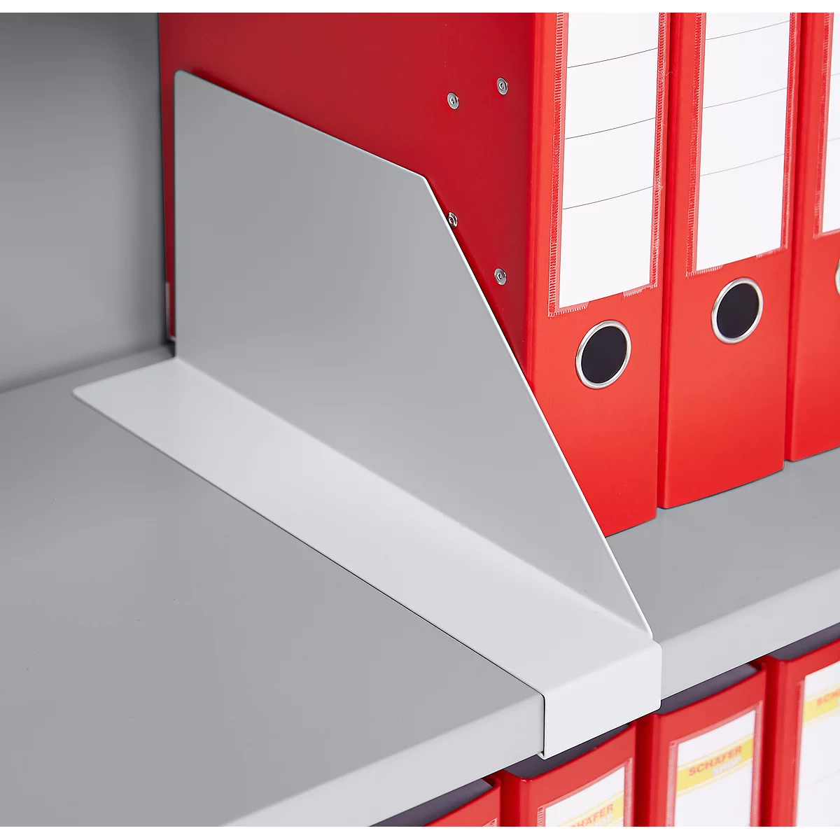Schäfer Shop Genius Dwarsverdeling TETRIS SOLID, voor legborden voor vleugeldeurkasten, blank aluminium