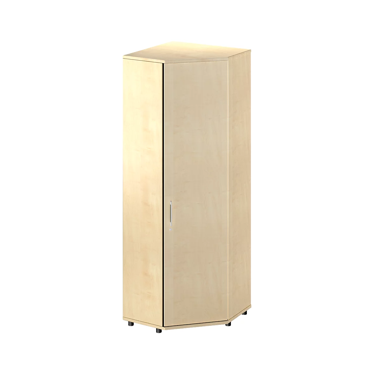 Schäfer Shop Genius Eckschrank TETRIS WOOD, 6 OH, B 800 x H 2270 mm, Höhe inkl. Gleiter, Ahorn-Dekor