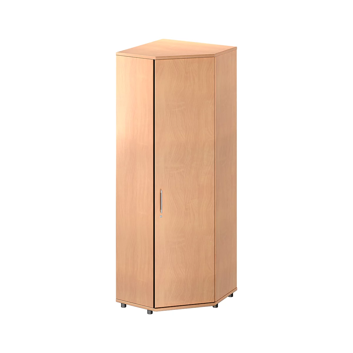 Schäfer Shop Genius Eckschrank TETRIS WOOD, 6 OH, B 800 x H 2270 mm, Höhe inkl. Gleiter, Buche-Dekor 