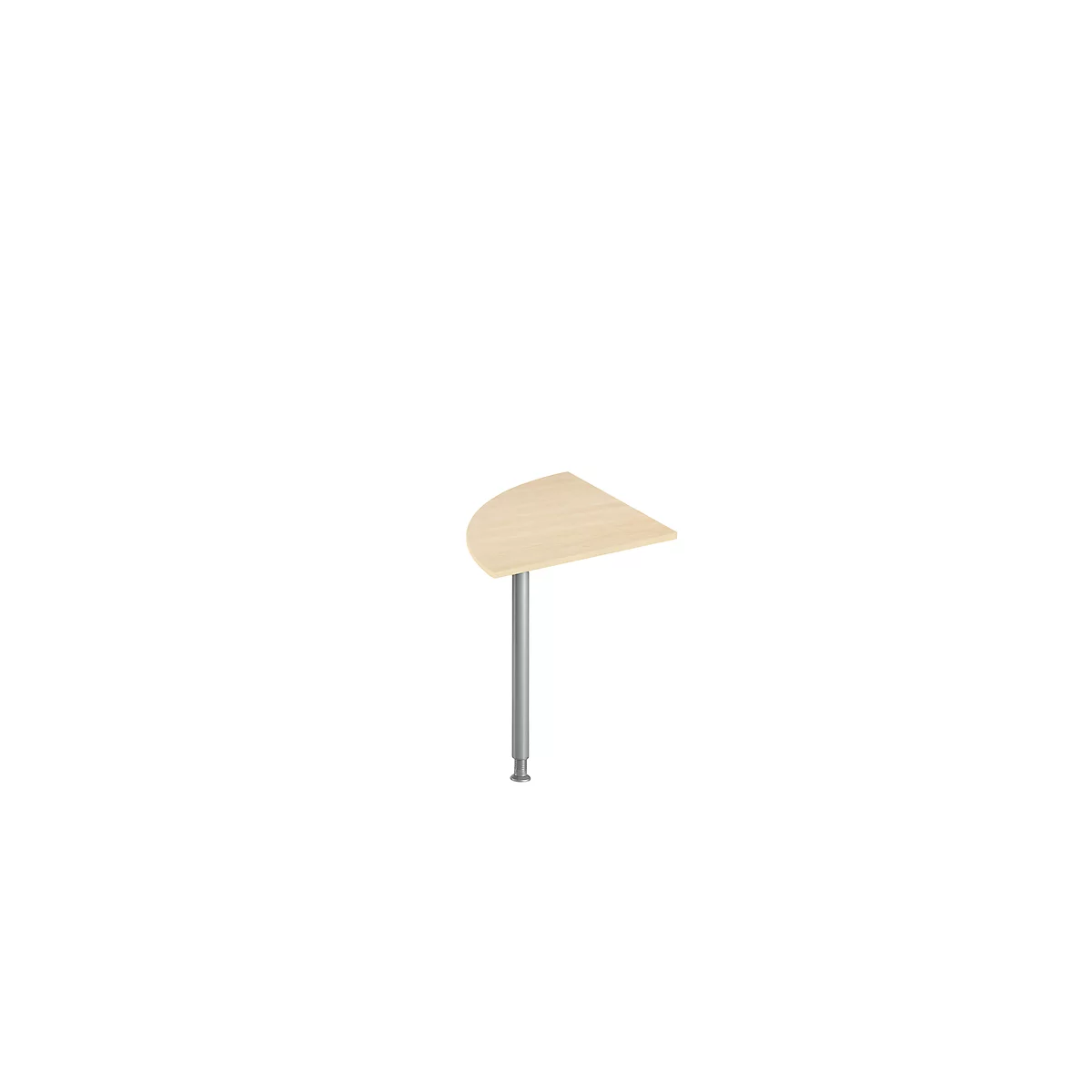 Schäfer Shop Genius Elément de structure table de réunion, ¼-cercle, 800 x 800 mm, érable 