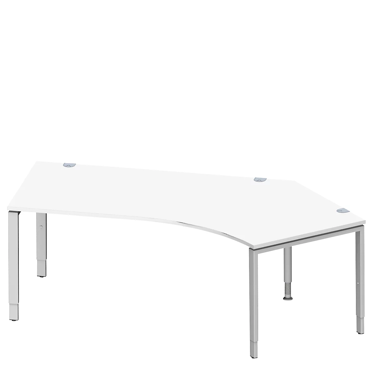 Schäfer Shop Genius escritorio angular MODENA FLEX 135°, extensión derecha, Anch. 2165 mm, , blanco