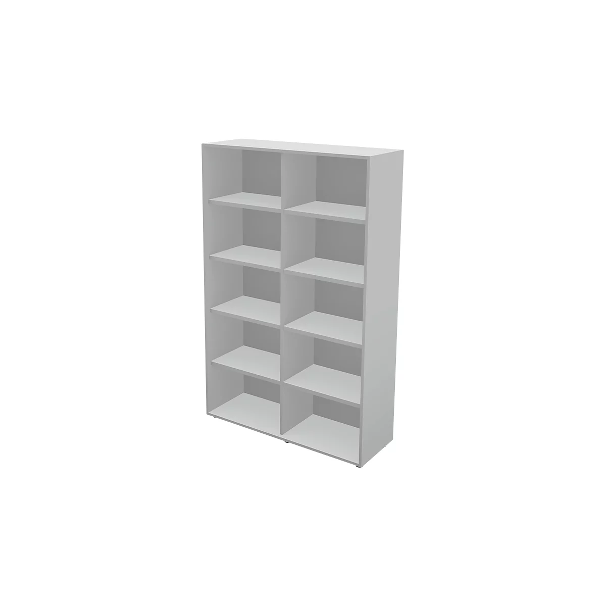 Schäfer Shop Genius Estantería TETRIS WALL, 5 HC, ancho 1000 x fondo 420 x alto 1880 mm, gris claro