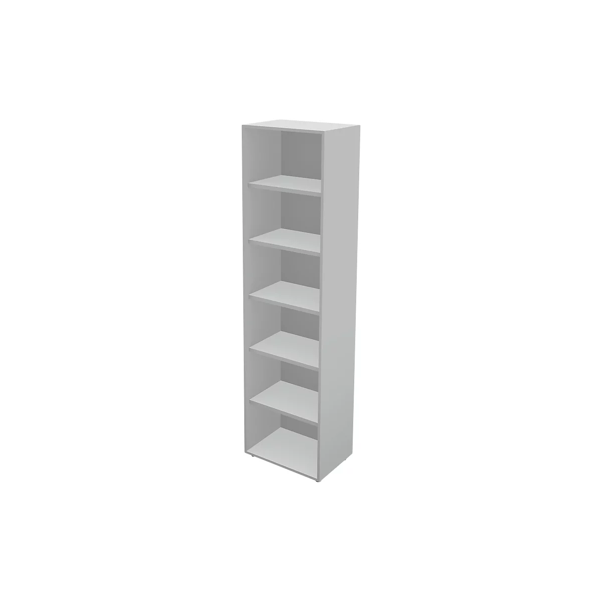 Schäfer Shop Genius Estantería TETRIS WALL, 6 HC, ancho 600 x fondo 420 x alto 2250 mm, gris claro